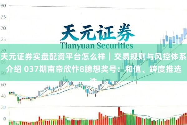天元证券实盘配资平台怎么样｜交易规则与风控体系介绍 037期南帝欣忭8臆想奖号：和值、跨度推选