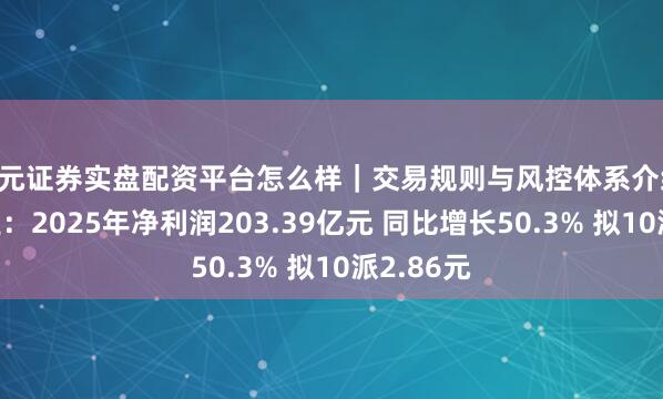 天元证券实盘配资平台怎么样｜交易规则与风控体系介绍 洛阳钼业：2025年净利润203.39亿元 同比增长50.3% 拟10派2.86元