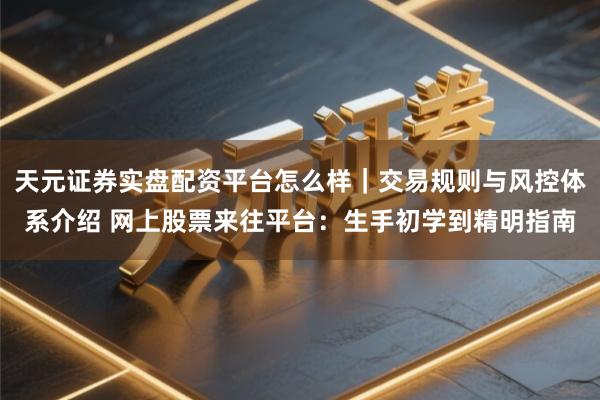 天元证券实盘配资平台怎么样｜交易规则与风控体系介绍 网上股票来往平台：生手初学到精明指南