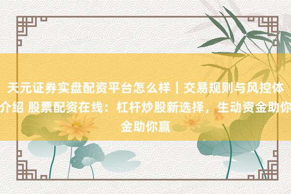 天元证券实盘配资平台怎么样｜交易规则与风控体系介绍 股票配资在线：杠杆炒股新选择，生动资金助你赢